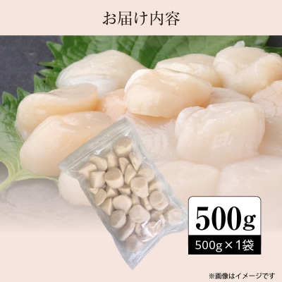 【訳あり】北海道噴火湾産ホタテ貝柱 500g_HD117-043