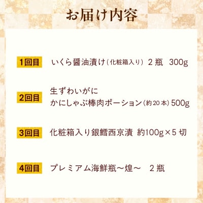 はこだて海の幸定期便 10万円(全4回)_HS001-007