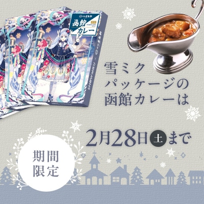 【雪ミクパッケージ】函館カレー中辛10箱セット_HD030-023