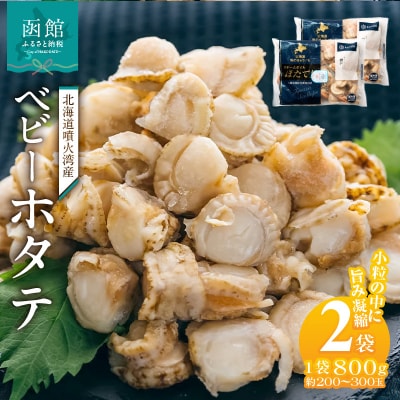 北海道噴火湾産　ベビーホタテ1600g_HD117-047