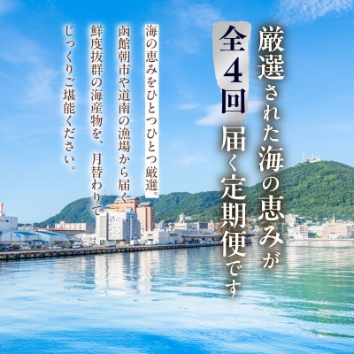 はこだて海の幸定期便 25万円(全4回)_HS001-013