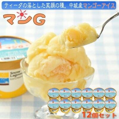 中城の中学生が開発した濃厚マンゴーアイス『ティーダの落とした笑顔の種。マンG』(130ml×12個)