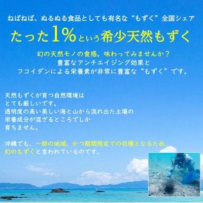 天然もずく　塩蔵(500g×2P)沖縄県中城村産