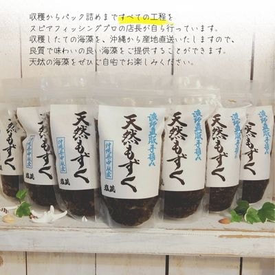 天然もずく　塩蔵(500g×2P)沖縄県中城村産