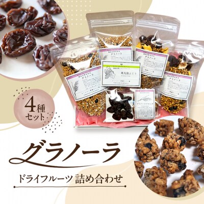 備前 赤磐米使用 玄米 グラノーラ 詰め合わせ 4種セット [NO5765-0163]