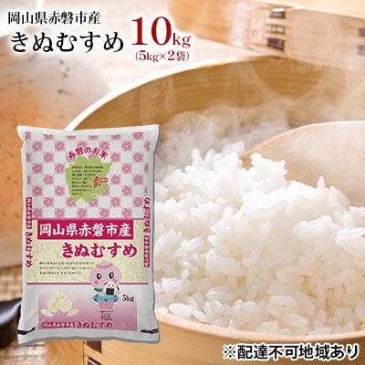 米 きぬむすめ 10kg(5kg×2袋)岡山県赤磐市産 精米 2025年[NO5765-0606]