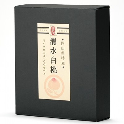 翠果撰 岡山 清水白桃 ドリンク 3本(1本200ml) 化粧箱入り[NO5765-0900]