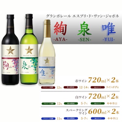 グランポレール エスプリ ド ヴァン ジャポネ 飲み比べ 6本セット[NO5765-0945]