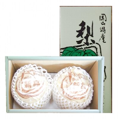 梨 2025年 新高梨 2玉 約1.6kg(1玉約800g)赤磐市産 [NO5765-0451]