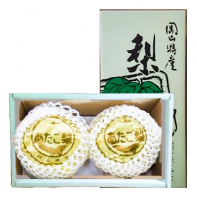 あたご梨 2玉 約1.6kg(1玉約800g)岡山県赤磐市産 [NO5765-0453]
