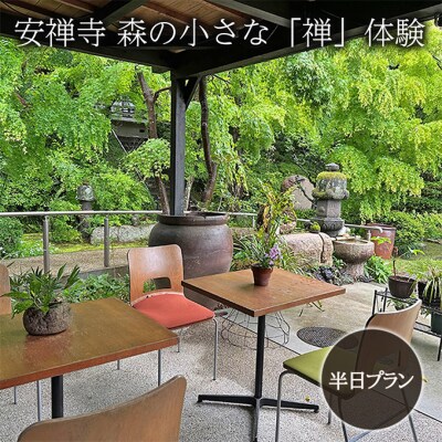 体験チケット 森の小さな「禅」体験 坐禅 お茶席 写経 鍼灸 安禅寺 [NO5765-1094] 