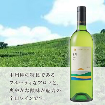 サッポロ グランポレール 甲州 白ワイン 750ml 3本 セット [NO5765-1106] 