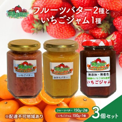 フルーツバター と いちごジャム の セット ※ジャムの品種お任せ  [NO5765-1120]