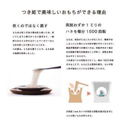 みのる産業 3合餅つき機 つき姫 リッチブラック 餅つき機 ブラック[NO5765-1179] 