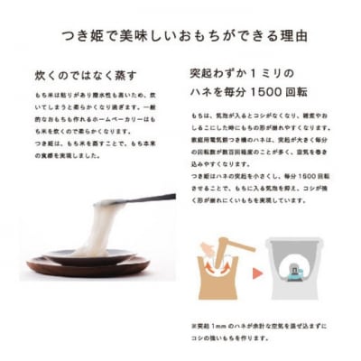 みのる産業 3合餅つき機 つき姫 リッチホワイト 餅つき機 ホワイト [NO5765-1185]