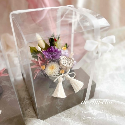 プリザーブドフラワーの仏花 「五色の花」 2個セット[NO5765-1244]