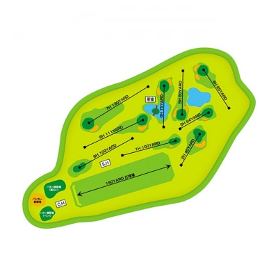 ゴルフ ショートホール 18H ペア ご利用券 焼肉定食 2名様 お食事券[NO5765-1414]