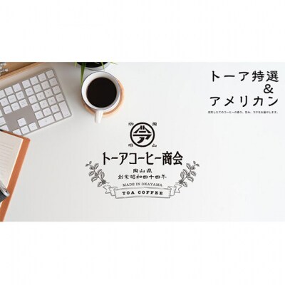 トーアコーヒー商会 自家焙煎 コーヒー 【豆】 350g(175g×2袋)[NO5765-1485]