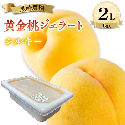 黒崎農園 シルキー 「黄金桃ジェラート」 2L バルク　1個入り[NO5765-1553]