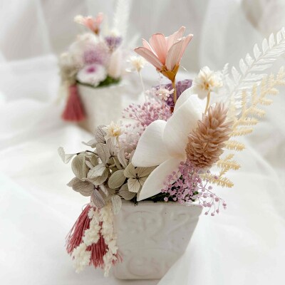 プリザーブドフラワーの仏花 「想花(おもいばな)」 2個セット フラワー [NO5765-1563]