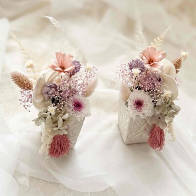 プリザーブドフラワーの仏花 「想花(おもいばな)」 2個セット フラワー [NO5765-1563]