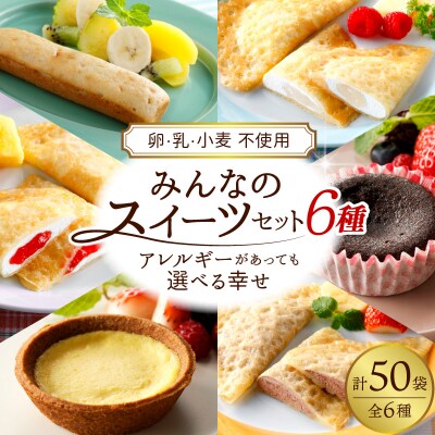 卵・乳・小麦不使用【みんなのスイーツセット6種】山形県 東根市 hi010-008