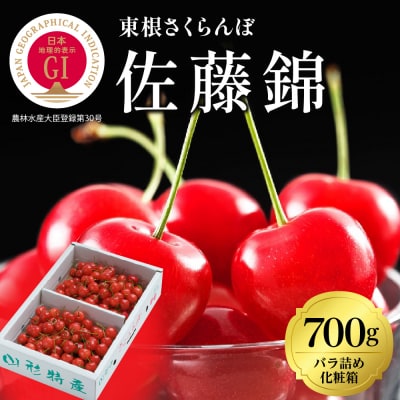 2026年さくらんぼ「佐藤錦」700gバラ詰め バラ詰め 東根農産センター提供 hi027-217