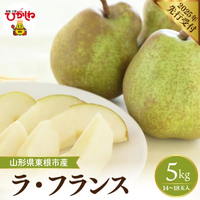 【2025年 先行受付】2025年産　西洋梨 ラ・フランス 約5kg (14～18玉入) 山形県