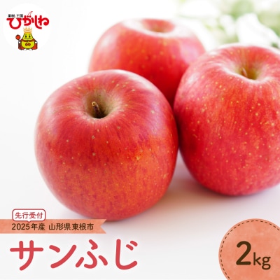 【2025年産 先行受付】りんご「サンふじ」2kg JA提供 山形県 東根市　hi003-136-2