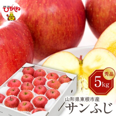 【2026年産】りんご サンふじ 5kg 秀品 化粧箱入り 山形県 東根市 hi027-206-r8