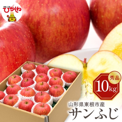 【2026年産】りんご サンふじ 10kg 秀品 化粧箱入り 東根市 hi027-207-r8