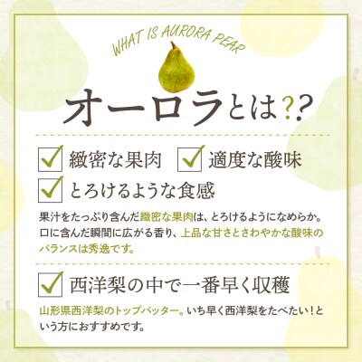 【2026年産】西洋梨 オーロラ 2kg 秀品 化粧箱入り hi027-186-r8