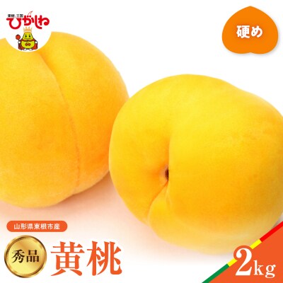 【先行受付】黄桃 品種おまかせ 秀品2kg(硬め) hi004-hi062-026-2