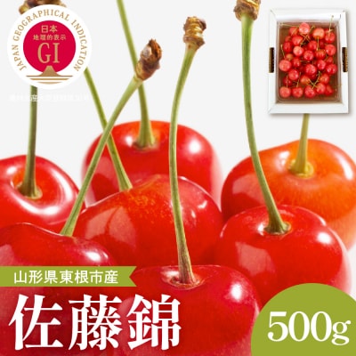 【2026年産】GI東根さくらんぼ「佐藤錦」秀品 500gバラ詰め Lサイズ以上 hi037-014