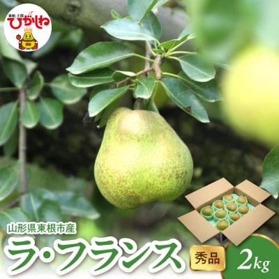 【2026年産】 ラ・フランス 2kg(4-9玉) 秀品 千笑花夢提供 hi082-020-r8