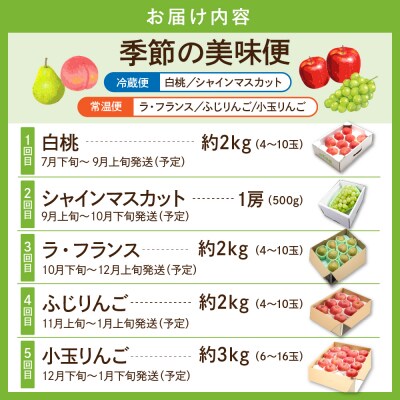 【2025年産 季節の5回定期便】フルーツ王国 季節の美味便 hi082-030-2