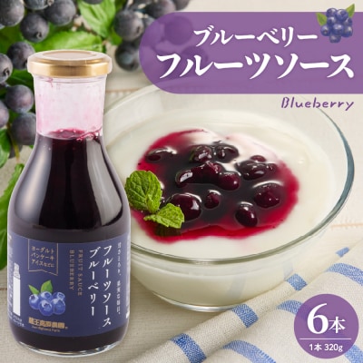 フルーツソース320g　ブルーベリー(6本)和歌山産業提供 山形県 東根市 hi070-001