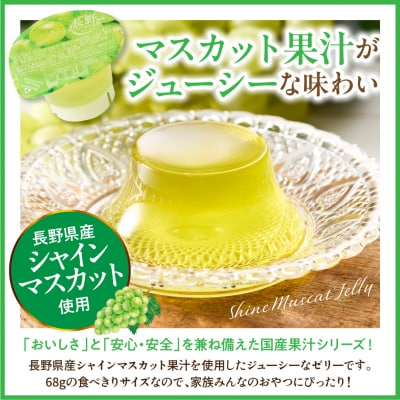 シャインマスカットゼリー 1袋4個入×12袋 和歌山産業提供 山形県 東根市 hi070-007