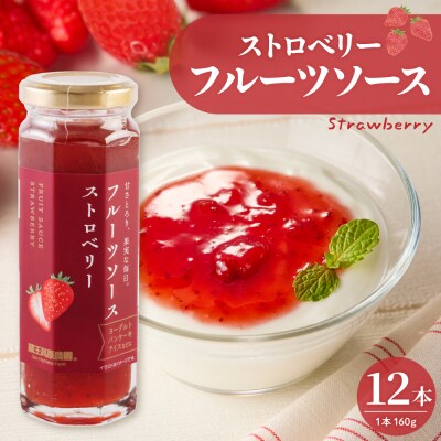 フルーツソース160g　ストロベリー(12本)和歌山産業提供 山形県 東根市 hi070-011
