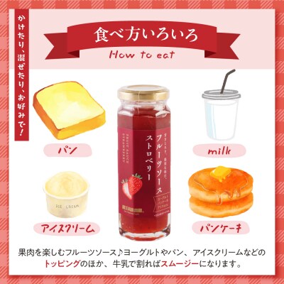 フルーツソース160g　ストロベリー(12本)和歌山産業提供 山形県 東根市 hi070-011