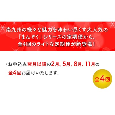 【全4回】南九州まんぞく定期便 ライト