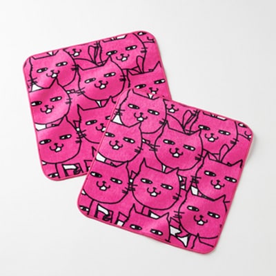 オリジナル　猫ミニタオル(2枚入り)