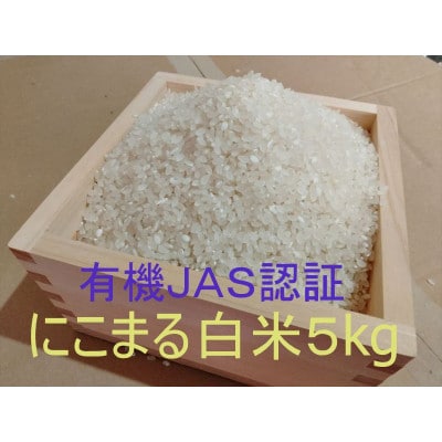 【有機JAS認証米】『タガメの里・自然米』2026年産「にこまる」白米5kg