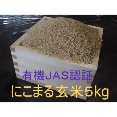【有機JAS認証米】『タガメの里・自然米』2026年産「にこまる」玄米5kg