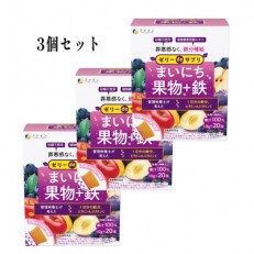【ファイン】ゼリーdeサプリ まいにち果物+鉄 x 3個セット