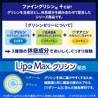 ファイングリシン+ グリシンゼリー30本 おやすみ白ぶどう風味×3箱セット