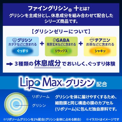 ファイングリシン+ グリシンゼリー30本 おやすみ白ぶどう風味×8箱セット