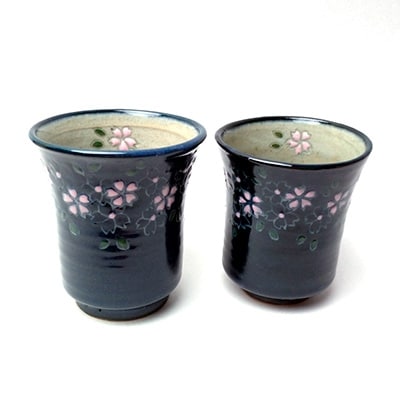 藍桜花紋 夫婦湯のみ お礼品詳細 ふるさと納税なら さとふる