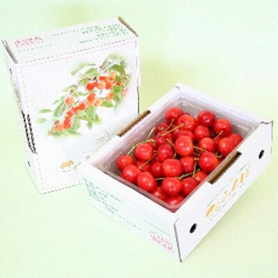 さくらんぼ紅秀峰秀品L-2L玉　約500g×1パックバラ詰め
