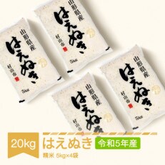 令和5年産　はえぬき20kg(5kg×4袋) | ふるさと納税のお礼品